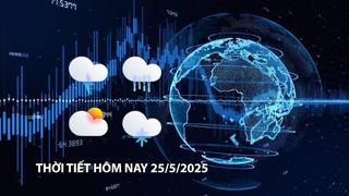 Thời tiết hôm nay 25/5/2025: Cả nước nhiều khu vực có mưa dông