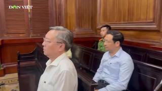 Hình ảnh đầu tiên của cựu Giám đốc Sở GDĐT TP.HCM Lê Hồng Sơn tại TAND TP.HCM sáng nay