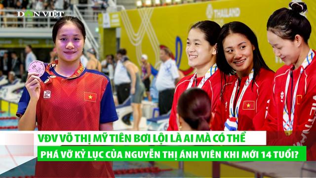 VĐV bơi lội Võ Thị Mỹ Tiên phá vỡ kỷ lục của Nguyễn Thị Ánh Viên khi mới 14 tuổi loading=
