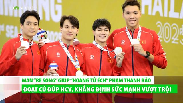  “Hoàng tử ếch” Phạm Thanh Bảo rẽ sóng đoạt cú đúp HCV, khẳng định sức mạnh vượt trội loading=