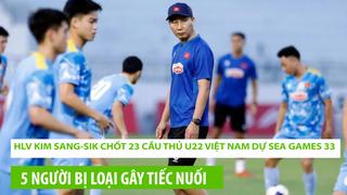HLV Kim Sang-sik chốt danh sách 23 cầu thủ dự SEA Games 33: 5 người bị loại là những ai?