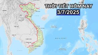Thời tiết 3/7/2025: Thanh Hoá đến Đà Nẵng mưa to