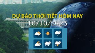 Thời tiết hôm nay 10/10: Khu vực phía Nam chiều, đêm cục bộ mưa to đến rất to