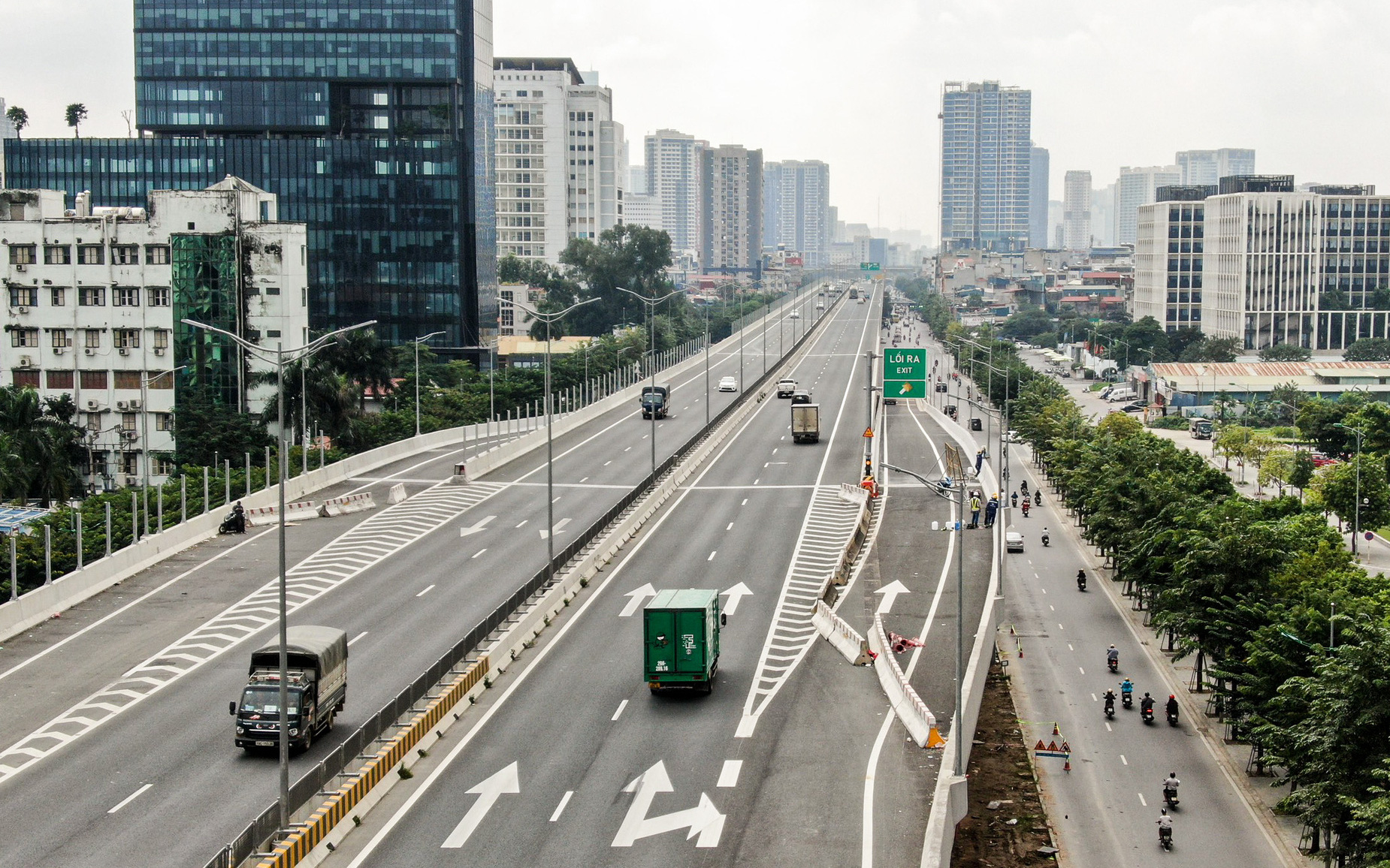 6 đường lên xuống vành đai 3 sắp hoàn thành, người đi đường thở phào nhẹ nhõm