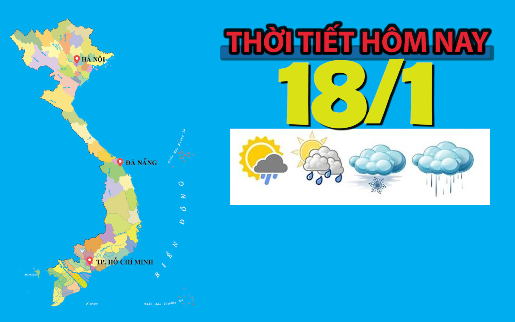 Thời tiết hôm nay 18/1: Bắc Bộ rét đậm, nhiệt độ thấp nhất dưới độ C