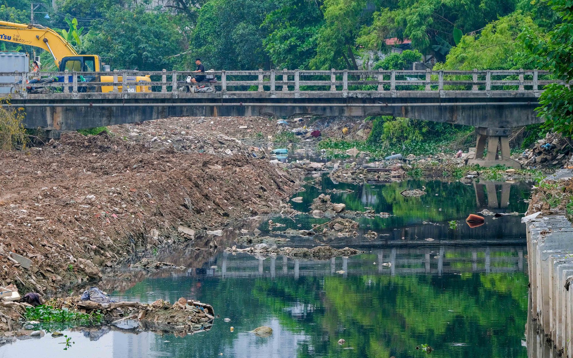 Hiện trạng dự án thoát nước nghìn tỷ ở phía Tây Thủ đô