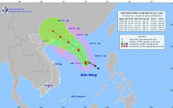 Cập nhật tin mới nhất về cơn bão số 1: Chapa có khả năng mạnh thêm
