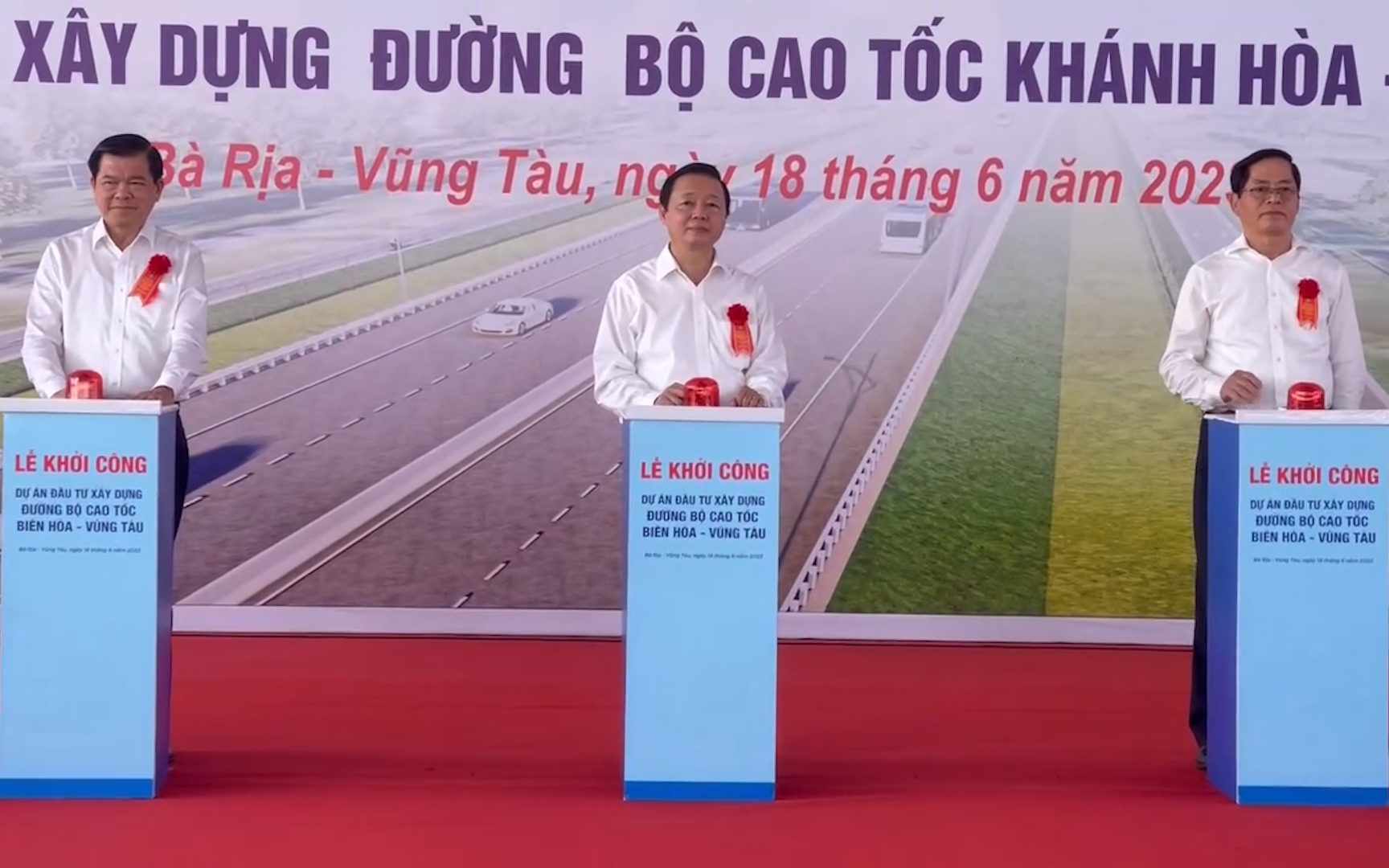 Video: Phó Thủ tướng Trần Hồng Hà dự lễ khởi công 3 dự án giao thông tại điểm cầu Bà Rịa - Vũng Tàu