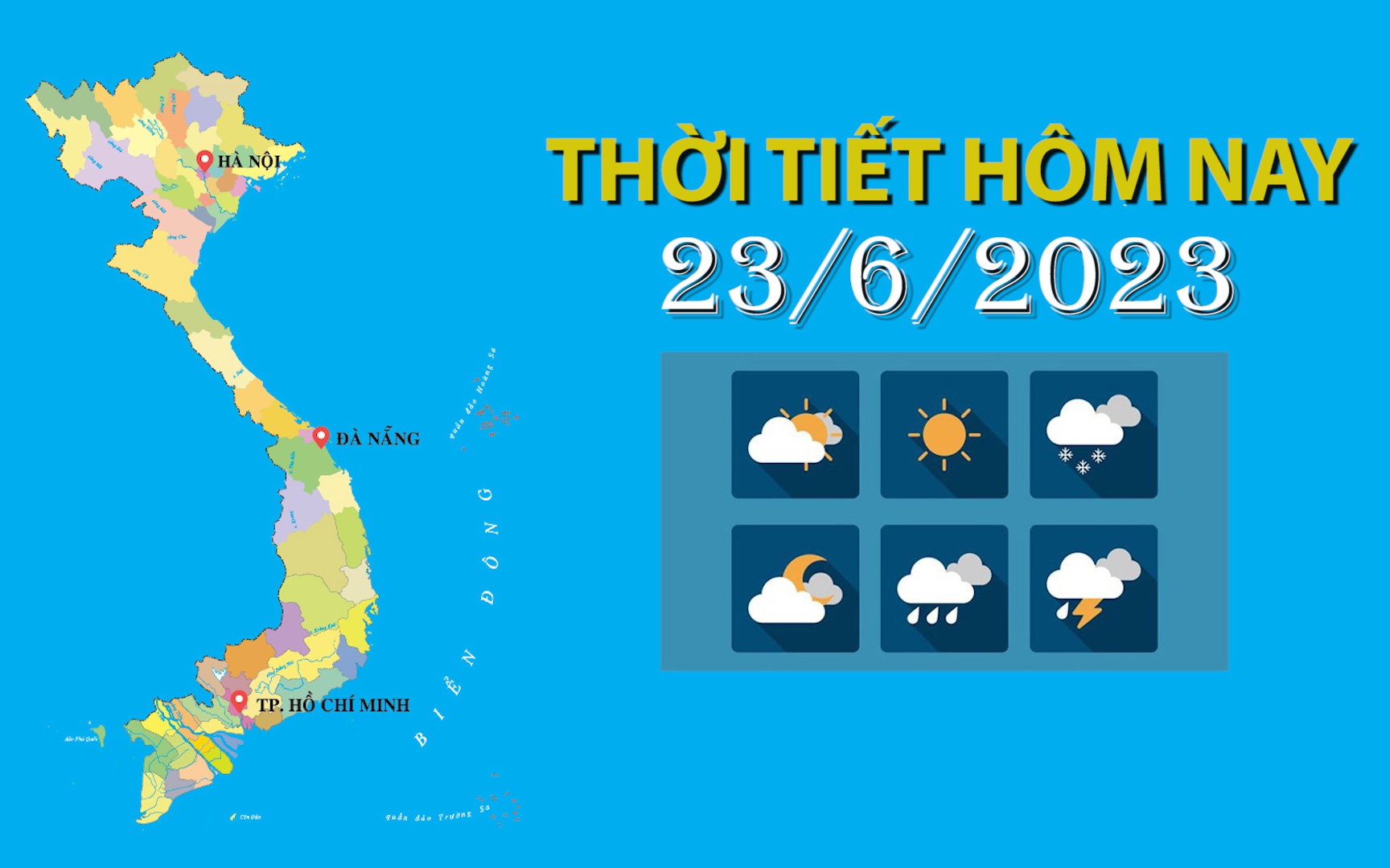 Thời tiết hôm nay 23/6/2023: Bắc Bộ chiều tối và đêm mưa rào, mưa to đến rất to; Bắc Trung Bộ nắng nóng gay gắt