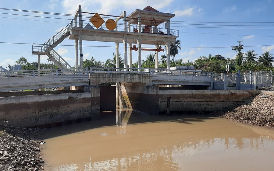 Công trình thủy lợi có vốn đầu tư gần 300 tỷ đồng tại Bến Tre sắp hoàn thành