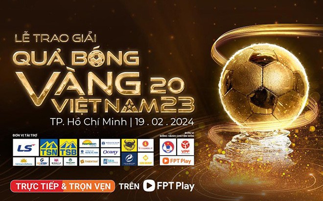 [TRỰC TIẾP] Lễ trao giải Quả bóng vàng Việt Nam 2023