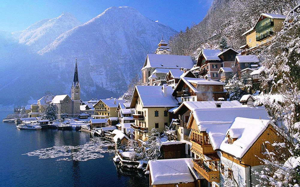 Làng cổ 7.000 năm tuổi Hallstatt đẹp mê mẩn vào mùa đông