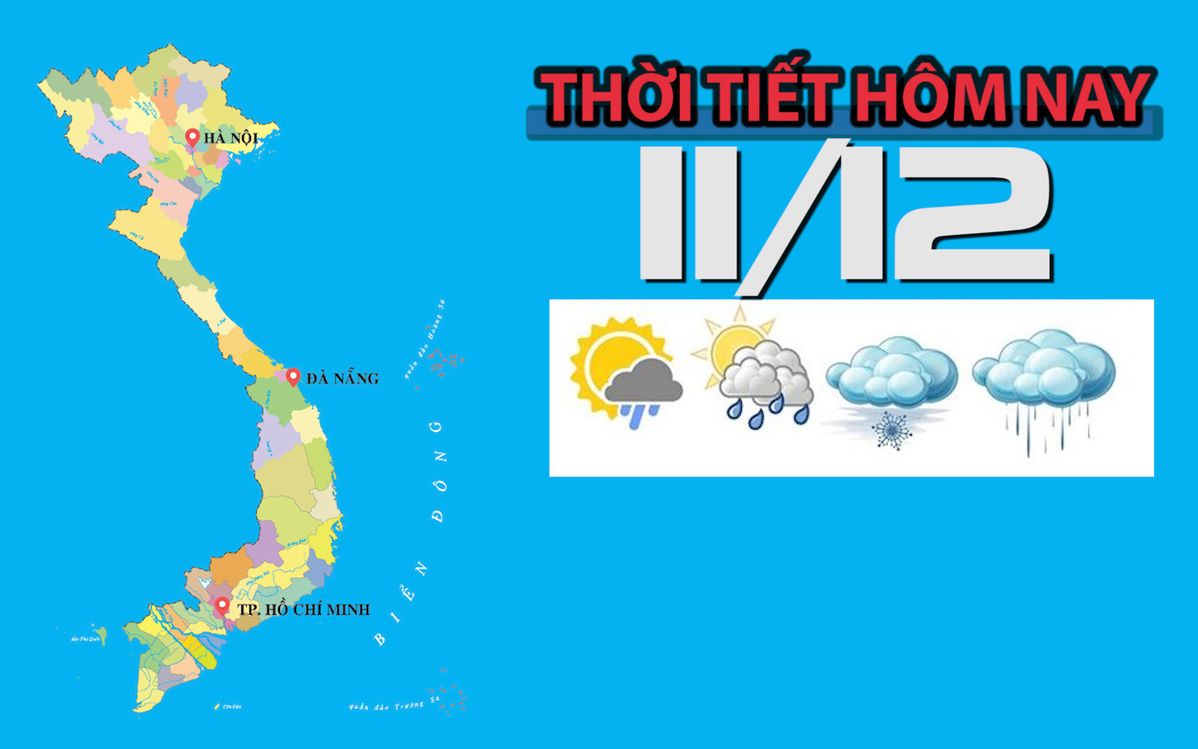 Thời tiết hôm nay 11/12: Miền Bắc nắng ấm trở lại