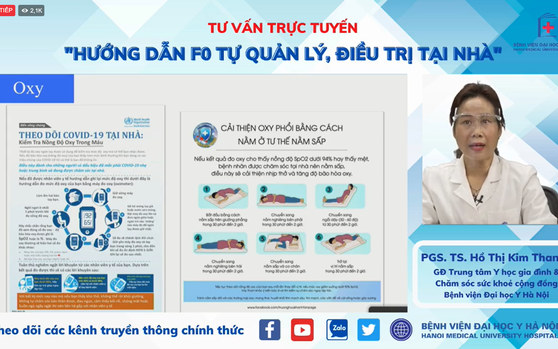 Tư vấn trực tuyến: Hướng dẫn F0 tự quản lý, điều trị tại nhà