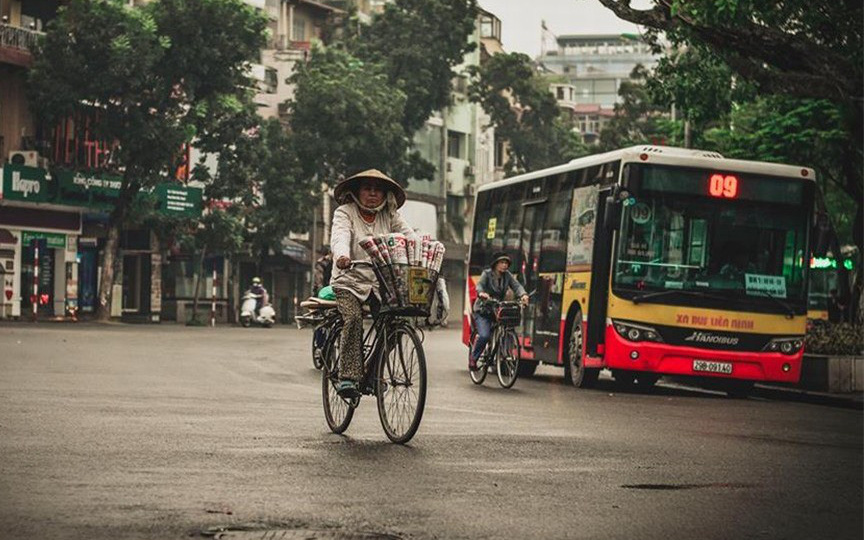 Hình ảnh khiến người xem phải giật mình vì có một Hà Nội rất bình yên và giản dị