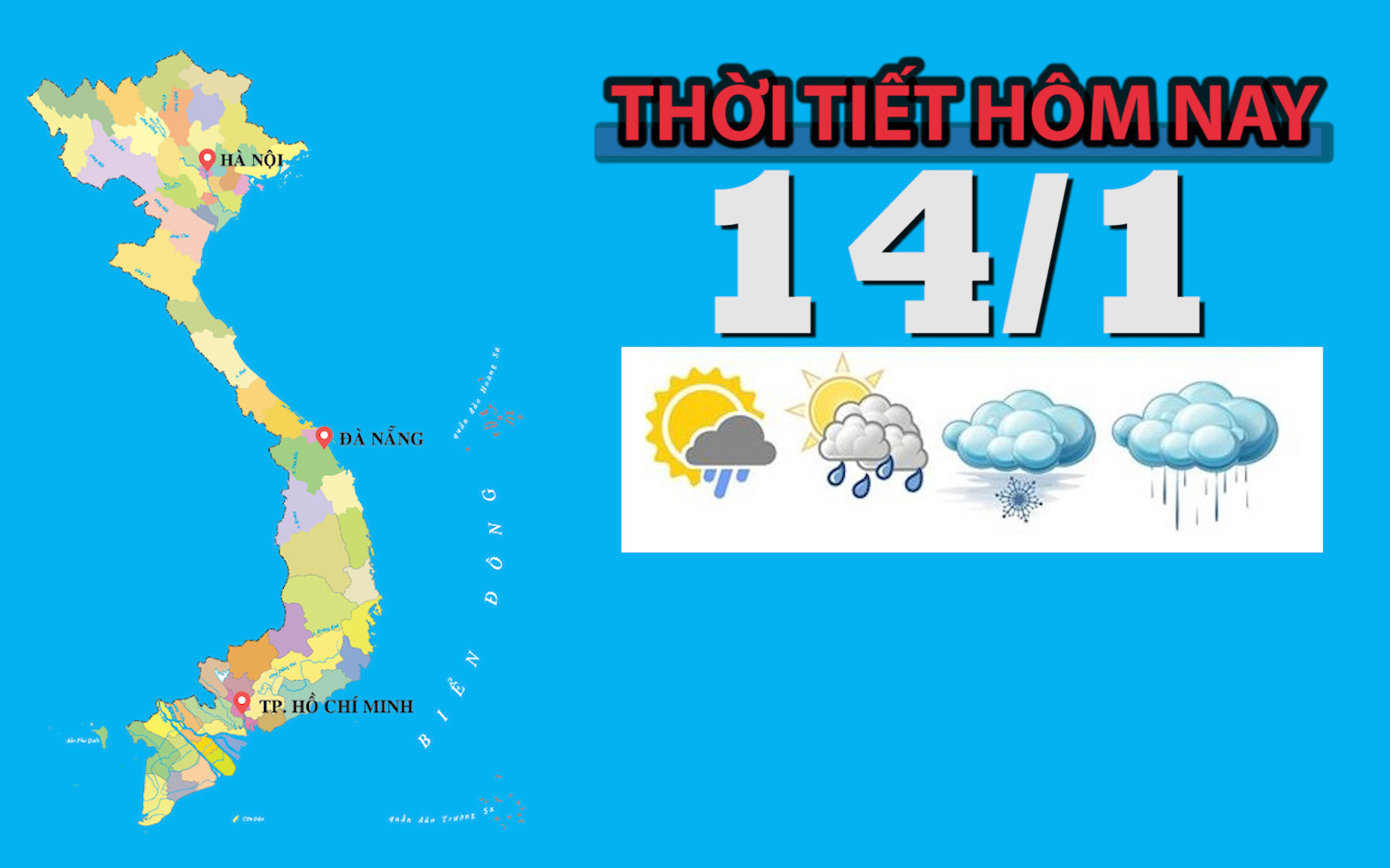 Thời tiết hôm nay 14/1: Hà Nội trời rét, sáng có mưa phùn và sương mù