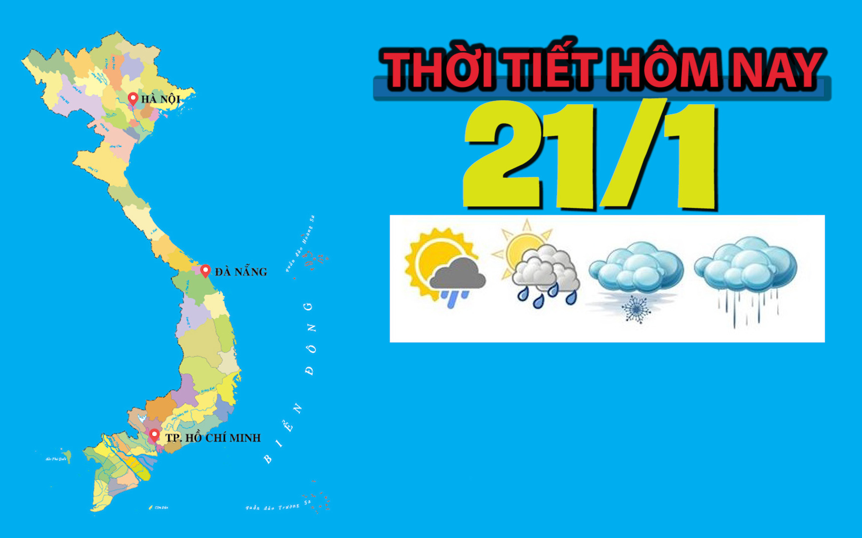 Thời tiết hôm nay 21/1: Bắc Bộ trời rét, vùng núi rét đậm, có nơi mưa vừa mưa to