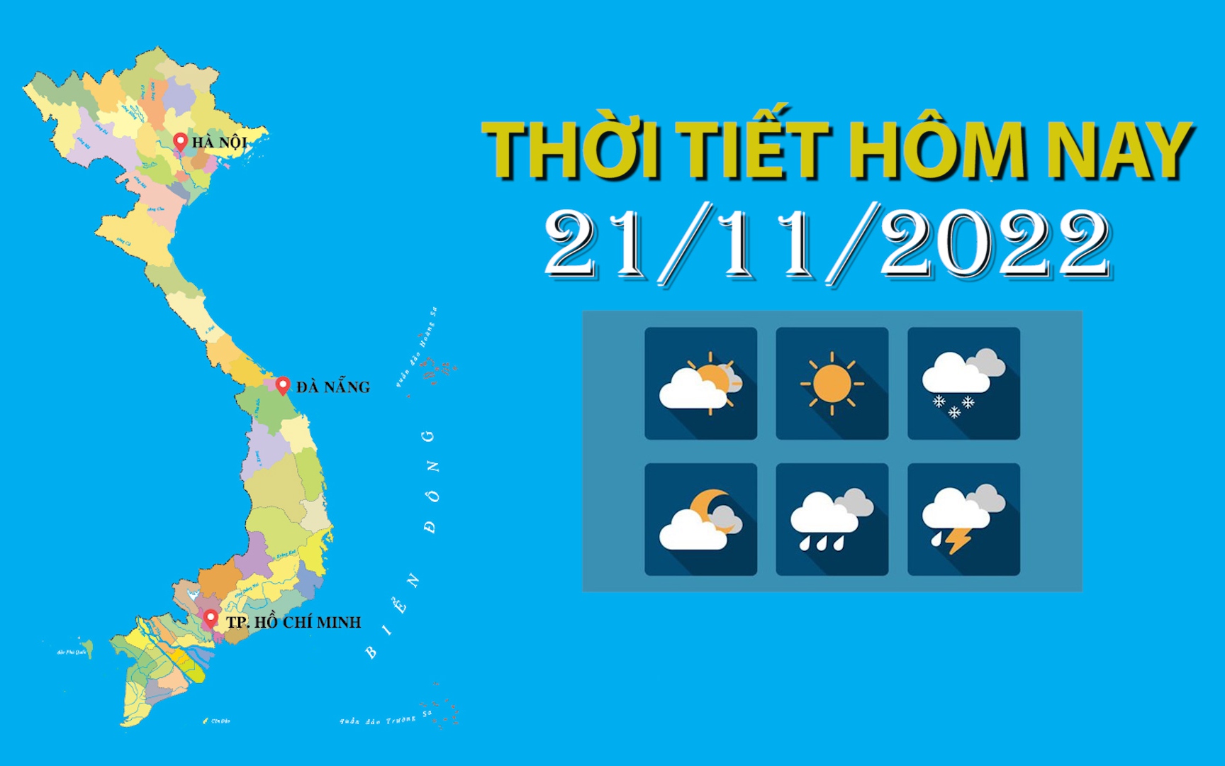 Thời tiết hôm nay 21/11/2022: Trung Bộ, Tây Nguyên có mưa to đến rất to