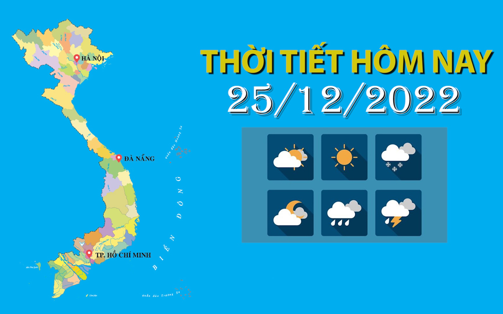 Thời tiết hôm nay 25/12/2022: Trung Bộ có mưa vài nơi