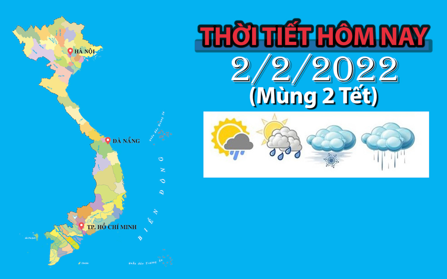 Thời tiết hôm nay 2/2: Khu vực Bắc Bộ, Bắc Trung Bộ rét đậm rét hại