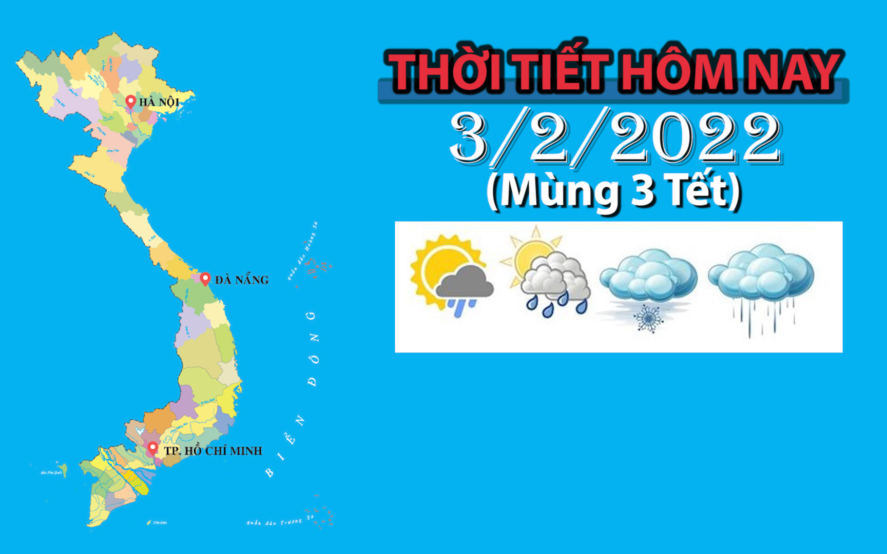 Thời tiết hôm nay 3/2: Bắc Bộ có mưa vài nơi, trời rét đậm