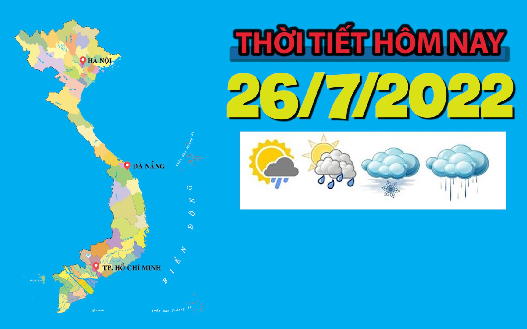 Thời tiết hôm nay 26/7/2022: Hà Nội ngày nắng nóng, nhiệt độ cao nhất 37 độ C