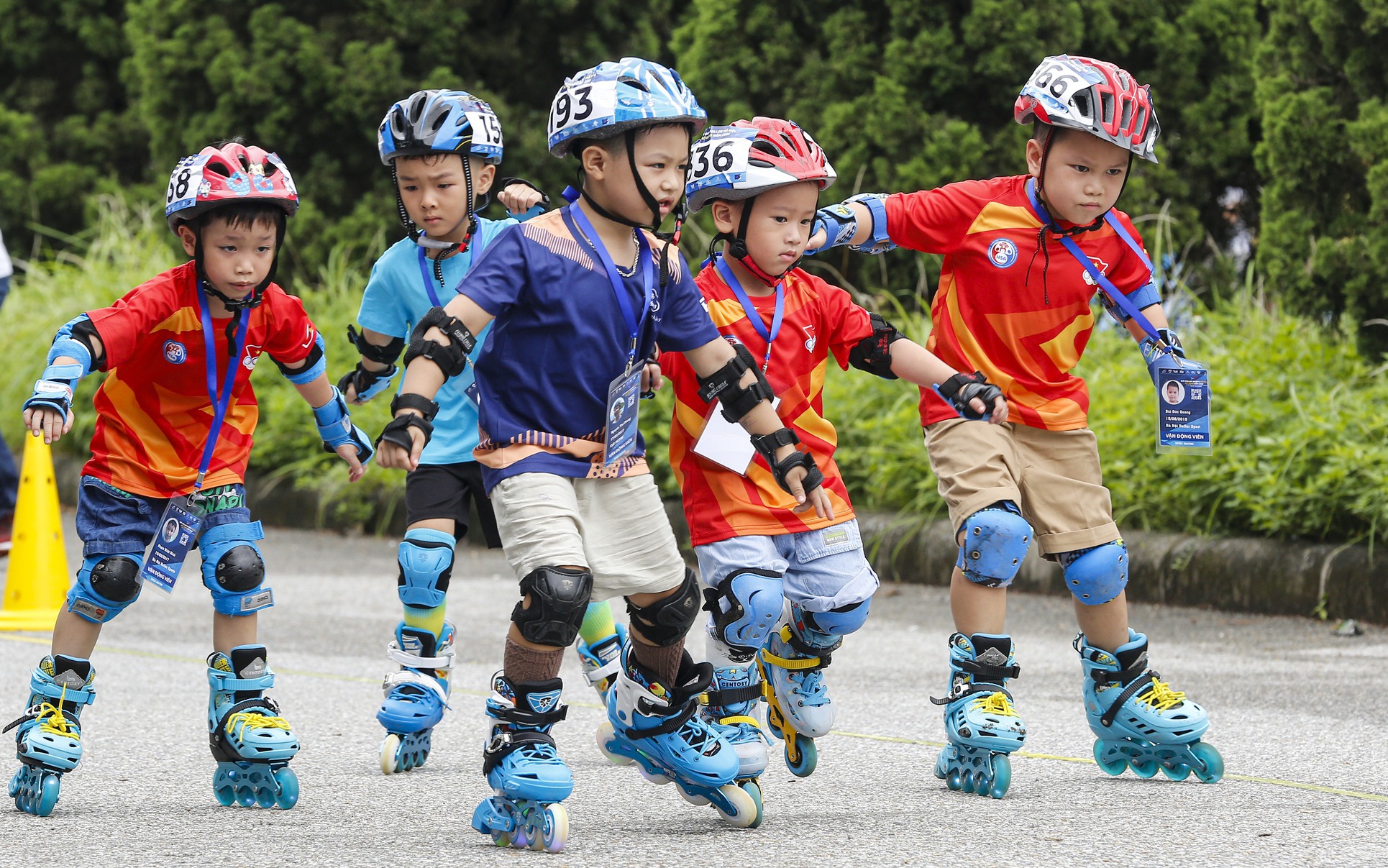 Hàng nghìn vận động viên nhí tranh tài tại giải đua Roller Hà Nội mở rộng 2022