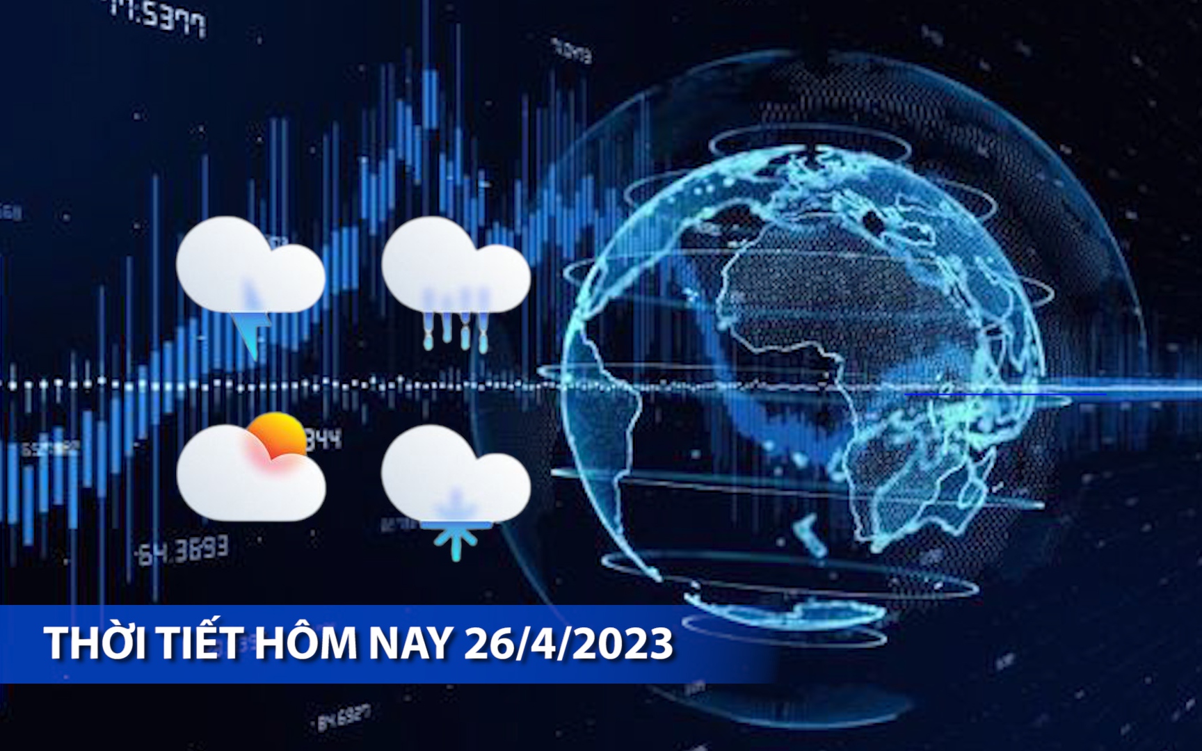 Thời tiết hôm nay 26/4/2023: Đông Bắc Bộ trời lạnh, Bắc Trung Bộ mưa vừa mưa to