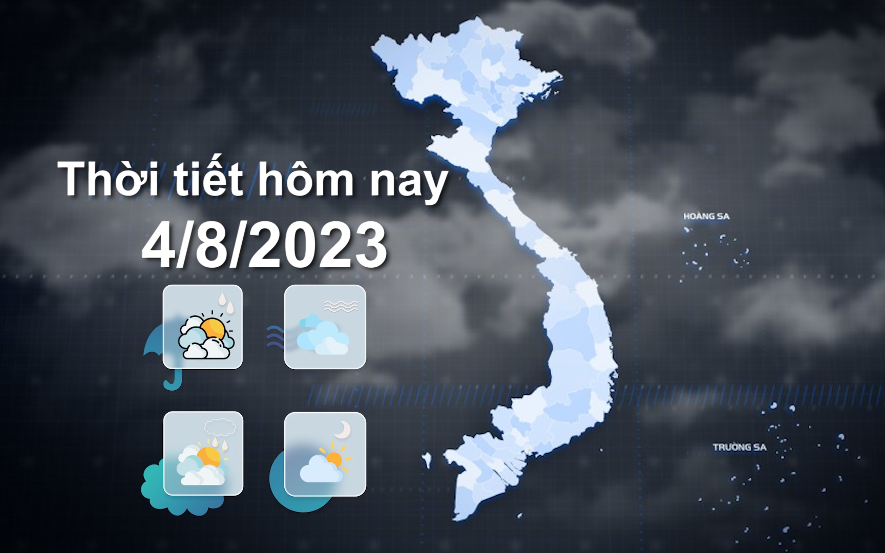 Thời tiết hôm nay 4/8/2023: Nhiều nơi có mưa vừa, mưa to