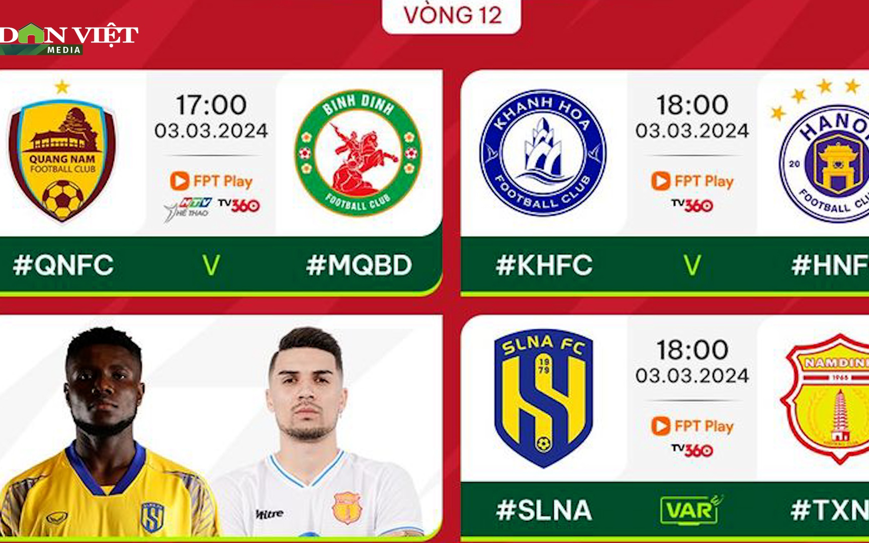 Bản tin Dân Việt Nóng 3/3: Vòng 12 V.League 2023/2024 - Nhiều trận đấu kịch tính