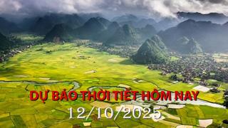 Thời tiết hôm nay 12/10: Bắc Bộ ngày nắng, Nam Bộ chiều tối mưa dông cục bộ