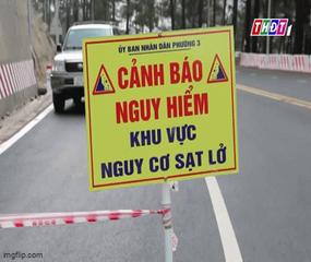 Mới sửa, đèo Prenn đã sạt lở sau cơn mưa lớn