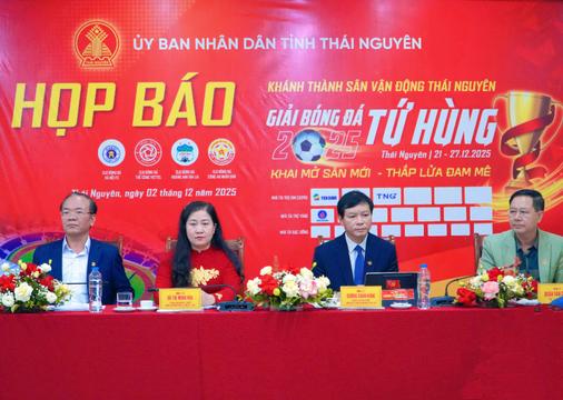 Thái Nguyên sẵn sàng cho lễ khánh thành sân vận động và giải bóng đá Tứ hùng năm 2025