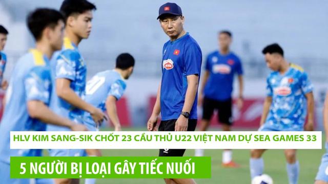 HLV Kim Sang-sik chốt danh sách 23 cầu thủ dự SEA Games 33: 5 người bị loại là những ai?