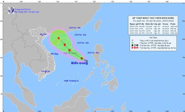 Áp thấp nhiệt đới có khả năng mạnh lên thành bão, hướng đi diễn biến dị thường