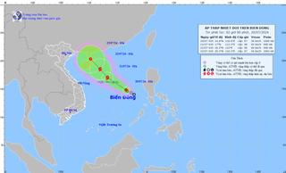 Áp thấp nhiệt đới có khả năng mạnh lên thành bão, hướng đi diễn biến dị thường